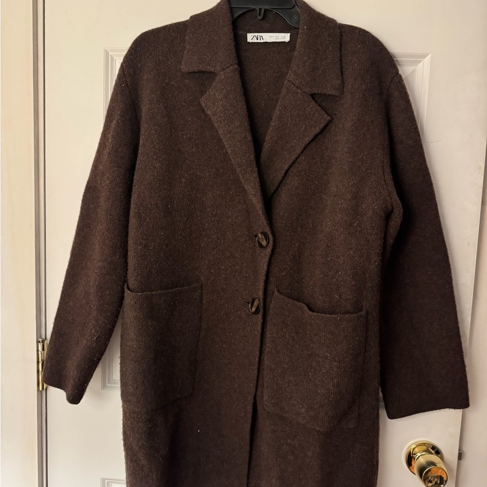 Zara Women's Dark Brown Trench Coat